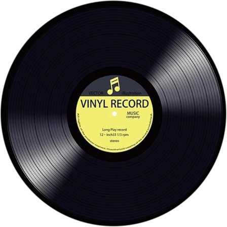 Rundt gulvteppe Vinyl Record Matte Soverom Teppe Mote Dekorativt Teppe (D)