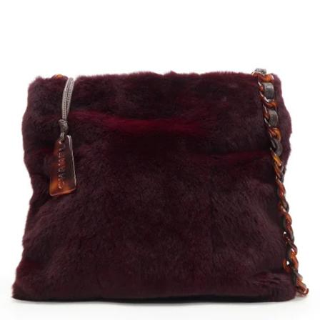 Chanel Vintage Pre-owned Fur chanel-Tass , Rood , Dames , Maat: ONE Size Vintage Tassen