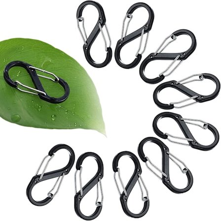 S Karabinhage Mini Aluminium Fjederklemmer Små Karabinhager Nøglering Til Fiskeri/camping/Udendørs Sport