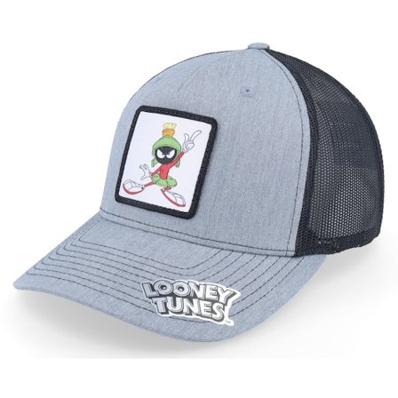 Looney Tunes - Grau trucker Cap - Marvin The Martian In Pose Heather Grey/Black Trucker @ Hatstore