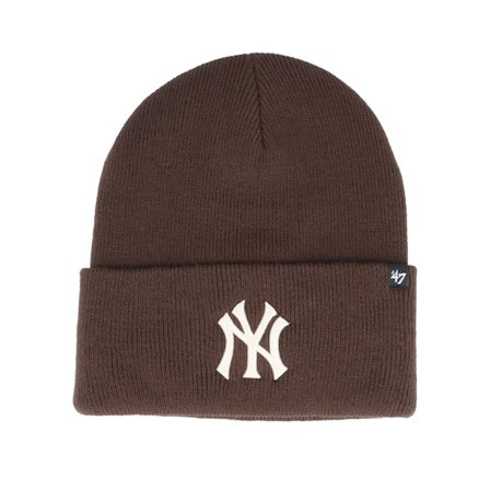 47 Brand - MLB Brun cuff Beanie - New York Yankees MLB Haymaker Brown/Stone Cuff @ Hatstore