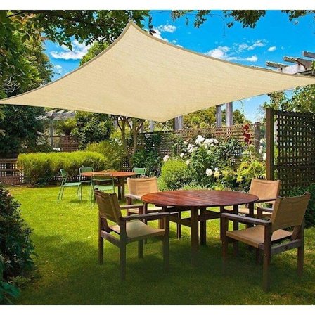 Vattentät markis solskydd trädgård rektangel 2x3m, UV-skydd