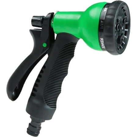 8-toimintoinen säädettävä vesisuihkutin, kevyt ja käytännöllinen, tarkka suihkutus, vettä säästävä ja ympäristöystävällinen