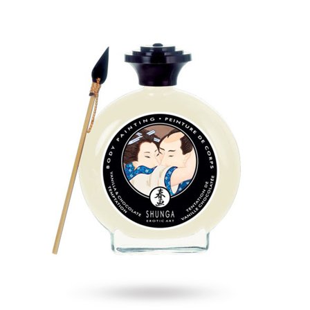 Kroppsmålning - Vit choklad & Vanilj 100ml- Vuxen.se - Smaksatt & ätbart - Massageoljor, ätbar body paint, bj blast, bj spray