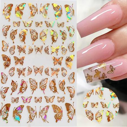 Nageldekal Butterfly Shape Manikyrtillbehör Diy-dekal