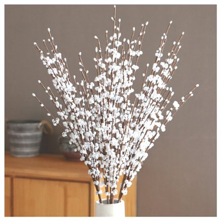 10 keinotekoisen jasmiininkukan setti, varren pituus 75 cm - a