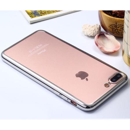 iPhone 8 Plus - LEMANin älykäs iskuja vaimentava silikonisuojus Grå