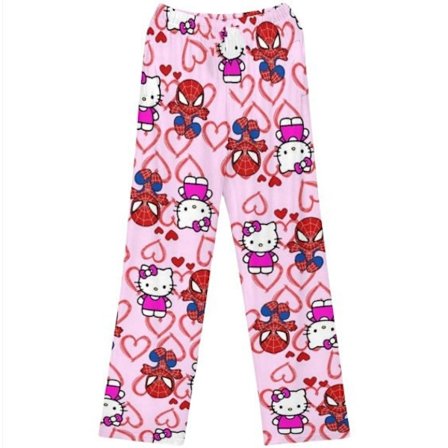 Tegneserie HelloKitty flannel pyjamas dame polstret og tykkere varm pyjamas piger pyjamas Pink-1