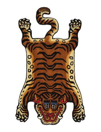 Bongusta Tiger Rug Small - Brown - 125X70CM