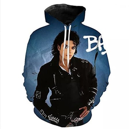 Michael Jackson genser kul hettegenser motegenser pullover løs.