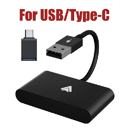 Wireless CarPlay Adapter For Android/Aple Wired to Wireless Carplay Dongle Plug And Play USB Connection Auto Car Adapter
