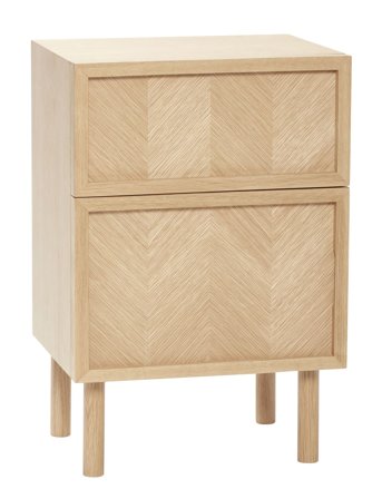 Hübsch Herringbone Sidebord - Beige - ONE SIZE