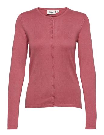 A8661, Milasz R-Neck Cardigan Strikket Trøje Cardigan Lyserød Saint Tropez