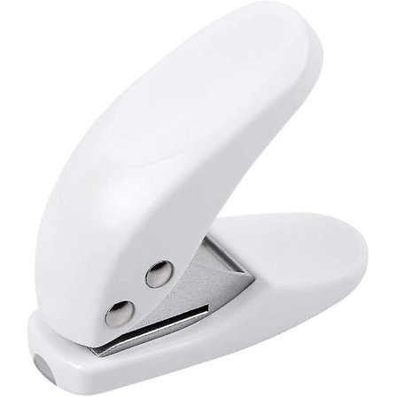Mini Hålslagare, Enkel Ring Hålslagare För Papper (2-pack, Vit)