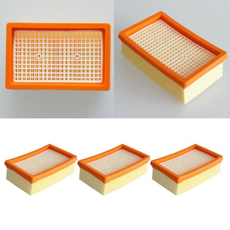 3 st platta veckade filter för Kärcher dammsugare, filter Com