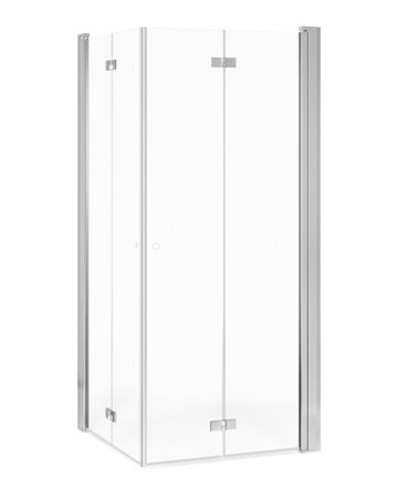 Gustavsberg Square GB51SRFD8010CR Dusjhjørne klarglass/krom, sammenleggbar 80 × 100 cm, Baderom