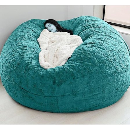 Lazy Sofa Bean Bag konstgjord päls Bean Bag (endast bönor)