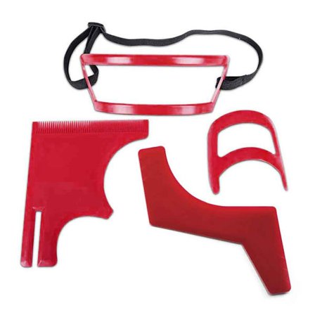 Mænds skægkamme Hals Hårgrænse Guide Formgivning Styling Skabelon Kam Trim Skæg Salon Hjemmebrug