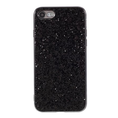 iPhone 7/8/SE Skal Glitter Sort