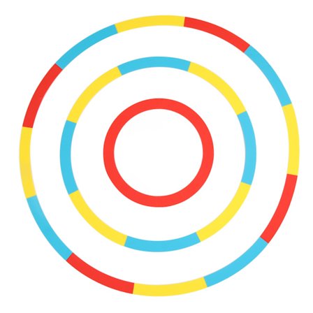 3 stk. Golf Mål Cirkel Golf Green Putting Pitching Mål Indikator Cirkel Træningshjælpemiddel