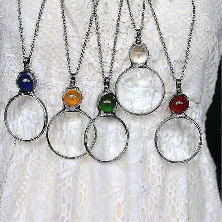 Forstørrelsesglass Halskjede Gave, Lese Forstørrelsesglass Anheng Halskjede For Eldre, Forstørrelsesglass For Bøker, Aviser, Lese Smykker