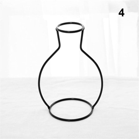 Jernstativ for tørkede blomster og kunstige blomster, 4 stk