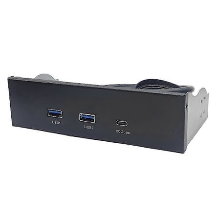 USB Frontpanel til PC 2 Port USB 3.2 GEN1 5Gbps + 1 Port TYPE-C