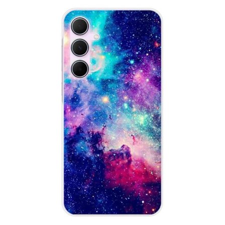 Siliconfodral - Kompatibel med Samsung Galaxy A55 5G - design galax blå