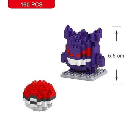 Nanoblocks Små Byggeklodser Pikachu Klodsmodel Pædagogisk Legetøj Til Børn Fødselsdag Klodser[HK] Gengar