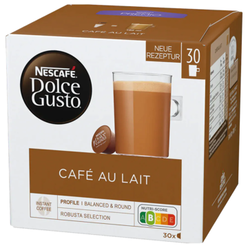 Kaffekapslar Nescafé Dolce Gusto Café Au Lait 30-pack