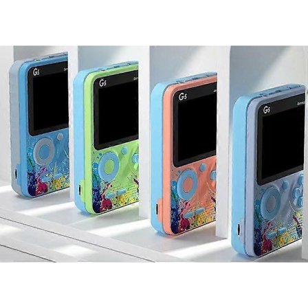 G5 Retro Mini Arcade Håndholdt Spillekonsol med 500 Indbyggede Spil og Lang Batterilevetid