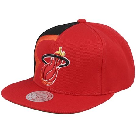 Mitchell & Ness - NBA - Red - snapback - Cap - Miami Heat Retroline Red/Black Snapback - Hatstore