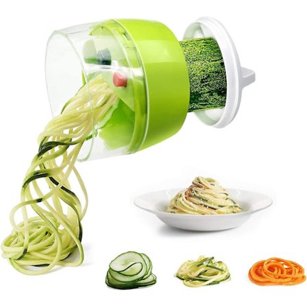 Piao grönsaksskärare 4 i 1 spiralskärare grönsakshackare fruktskärare potatisskärare lökskärare mathackare för pasta zucchini gurka morot pum