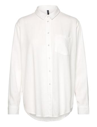 Vmmymilo Ls Shirt Wvn Ga Noos White Vero Moda