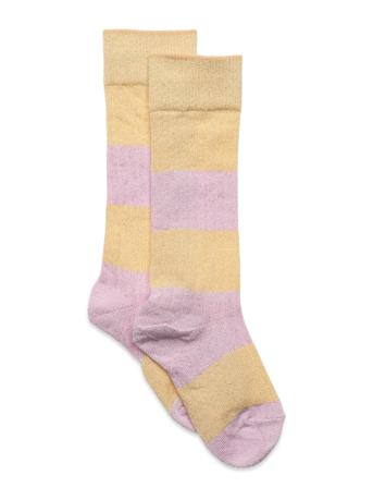 Clara Glitter Knee Socks Patterned Mp Denmark