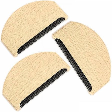 Uldkam og skraber, 3 kashmir-kamme, kamme, tøj, bærbart tøj