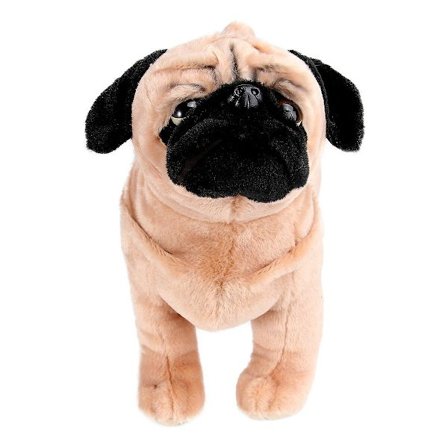 1 stk Plys Legetøj Hunde Mops Hund Børn Furry Tøjdyr Mini Yndig Mops