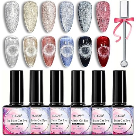 Cat Eye UV gel nagellack 9D katt magnet ögongel set kattöga nagellack UV nagel manikyr svart bas