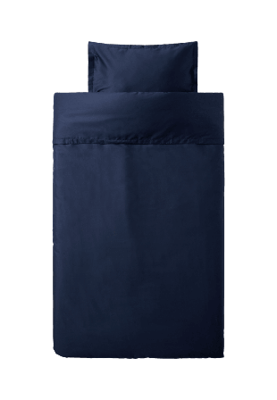 Åhléns Home Bäddset SATIN 150x210 cm Sängkläder Blå ONESIZE