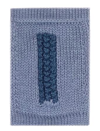 Knitted Letter I, Blue Home Kids Decor Decoration Accessories-details Blue Smallstuff