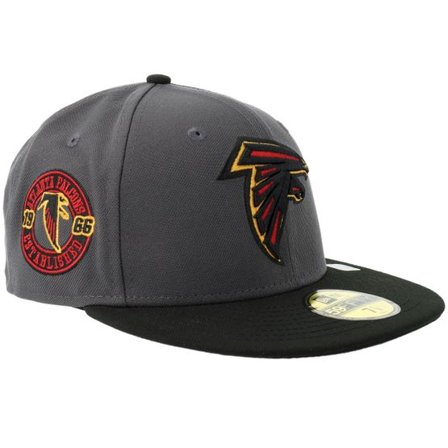 New Era - NFL Grå fitted Keps - Hatstore Exclusive x Atlanta Falcons 59FIFTY Graphite/Black Fitted @ Hatstore