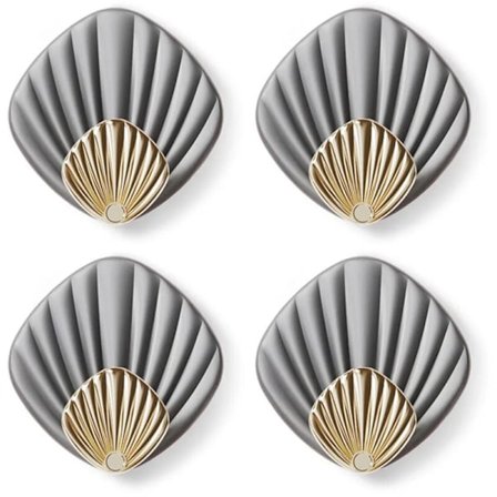 4 stk. selvklæbende håndklædekroge, skalvægskroge uden boring, selvklæbende krogorganisator til badeværelse og køkken - grå