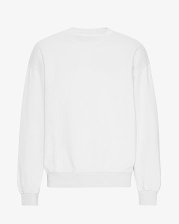 Organic Oversized Crew - Optical White S
