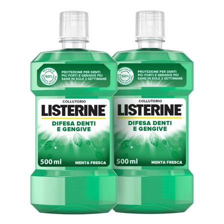 Listerine Difesa Denti E Gengive Collutorio 2x500ml