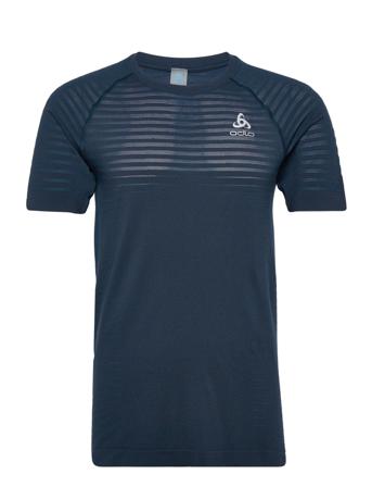 Odlo M T-Shirt Ss Crewneck Essential Seamless T-shirts Short-sleeved Blå Odlo