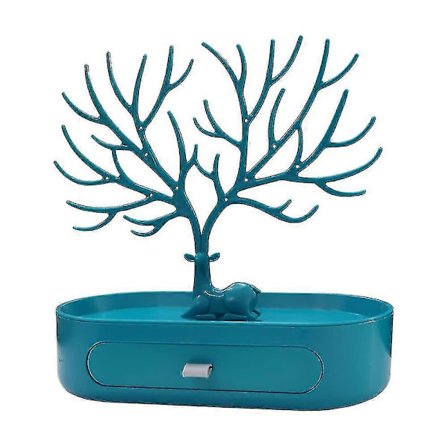 Smyckesställ med horn, Halsband Förvaring, Smyckeshållare med lådor, Örhängeshållare, Armbandsställ, Smyckesträd