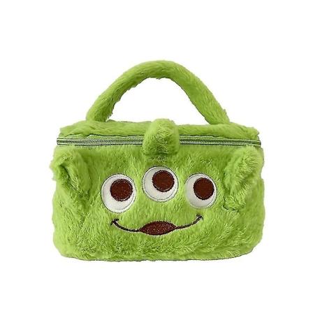 Anime Stitch Kosmetikväska för Kvinnor Stor Kapacitet Makeup Förvaringsväska Låda Bärbar Cartoon Figur Plysch Handväska Flickpresent B