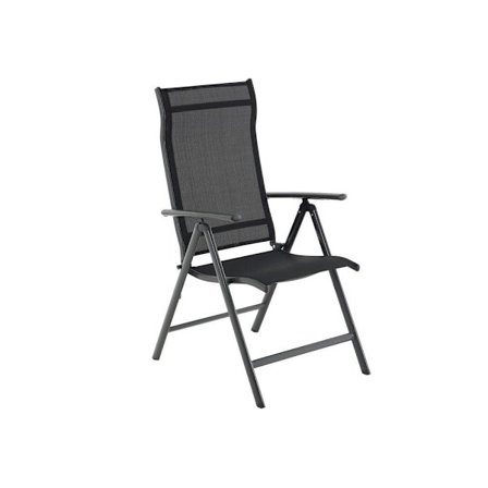 Rootz Havestol - Komfortabel havestol - Udendørsstol - Terrassestol - Rattan Havestol - Loungestol - Havelænestol - Sort - 56 x 70 x 106 cm (L x B x H