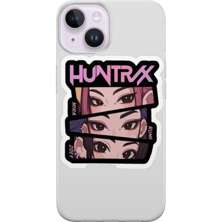 Yhteensopiva Puhelinkuori Apple iPhone 14 K-pop-inspiroitunut futuristinen tyttöryhmä neonvaloissa ja kosminen sci-fi-kohtaus