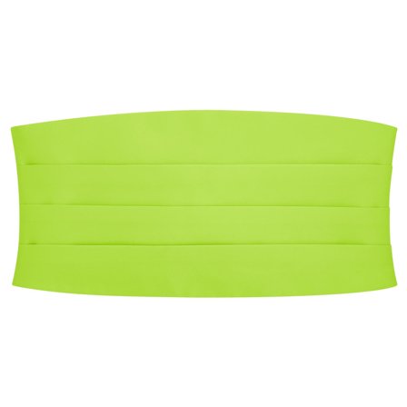 Lime Green Basic Cummerbund for Men - Cummerbunds